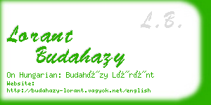 lorant budahazy business card